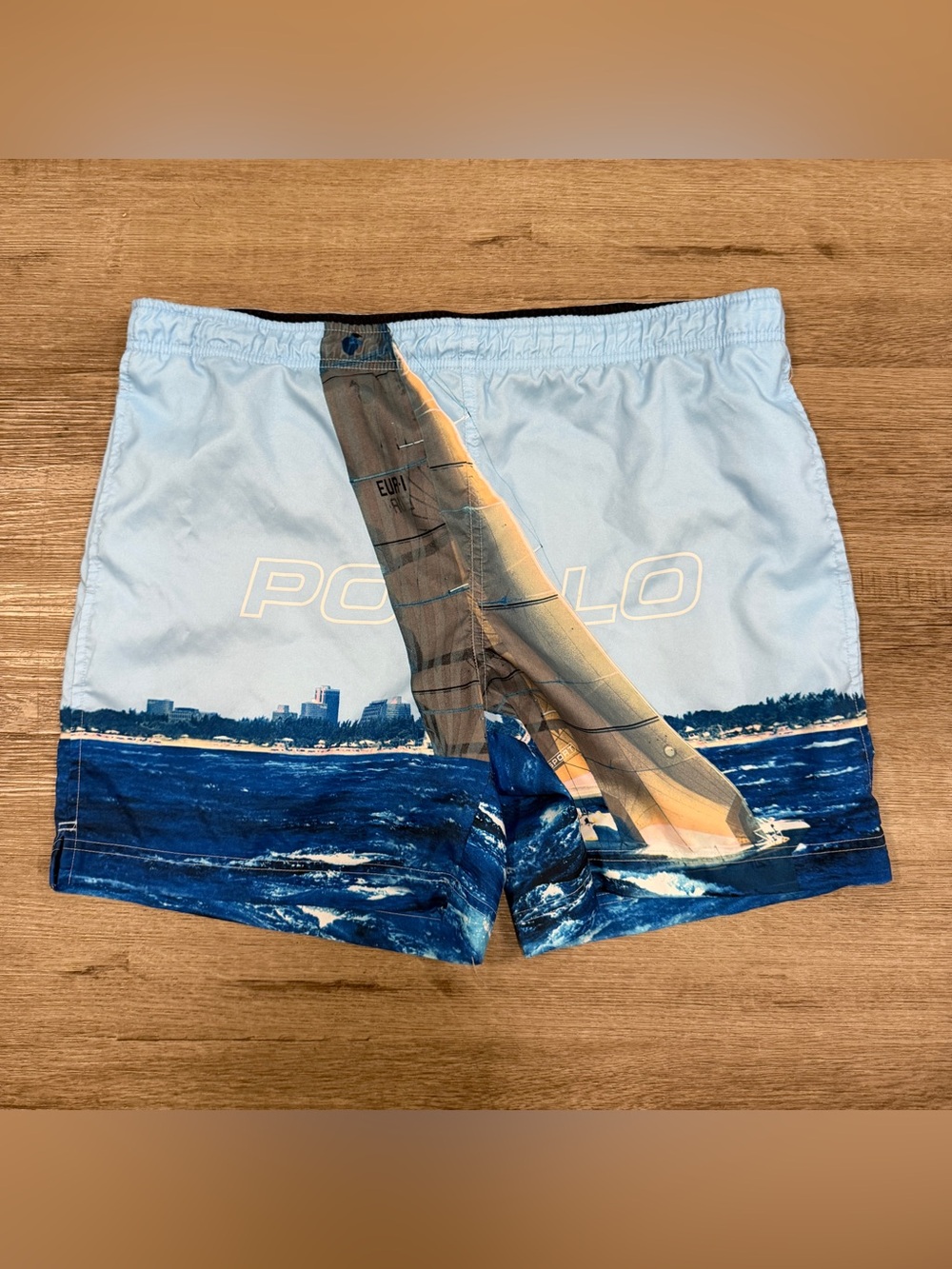 Vintage Polo Sport Ralph Lauren Limited Edition Sailboat Swim Trunks Medium